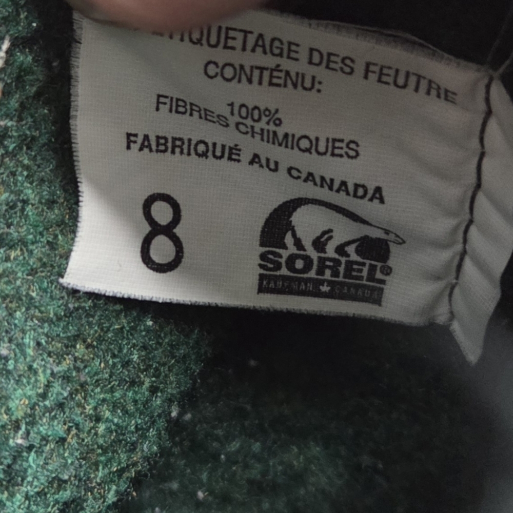 Sorel Kaufman Canada Mens Winter Duck Sherpa Lined Leather Boots Size 8 - Picture 7 of 7